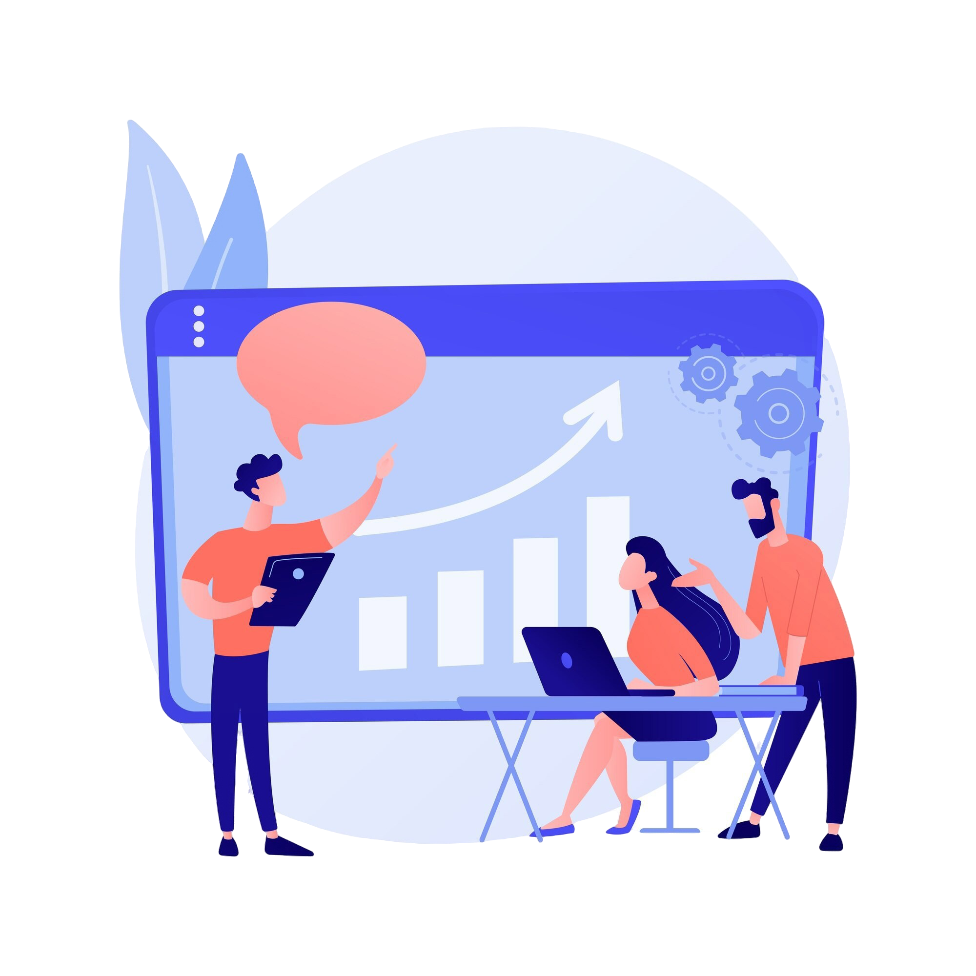 Smart investment illustration